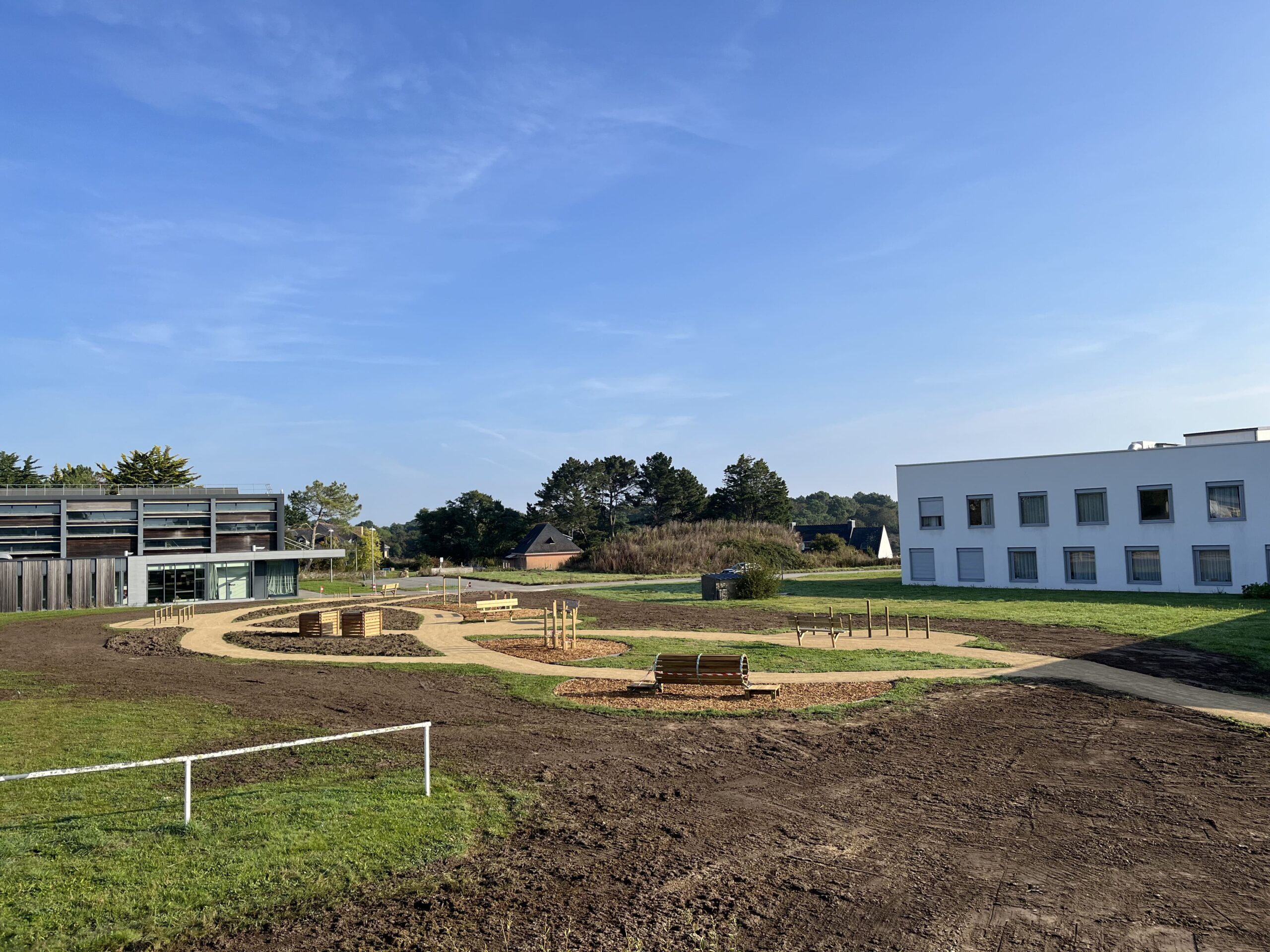 Promenade de santé à Etel - chantier Carrières Daniel